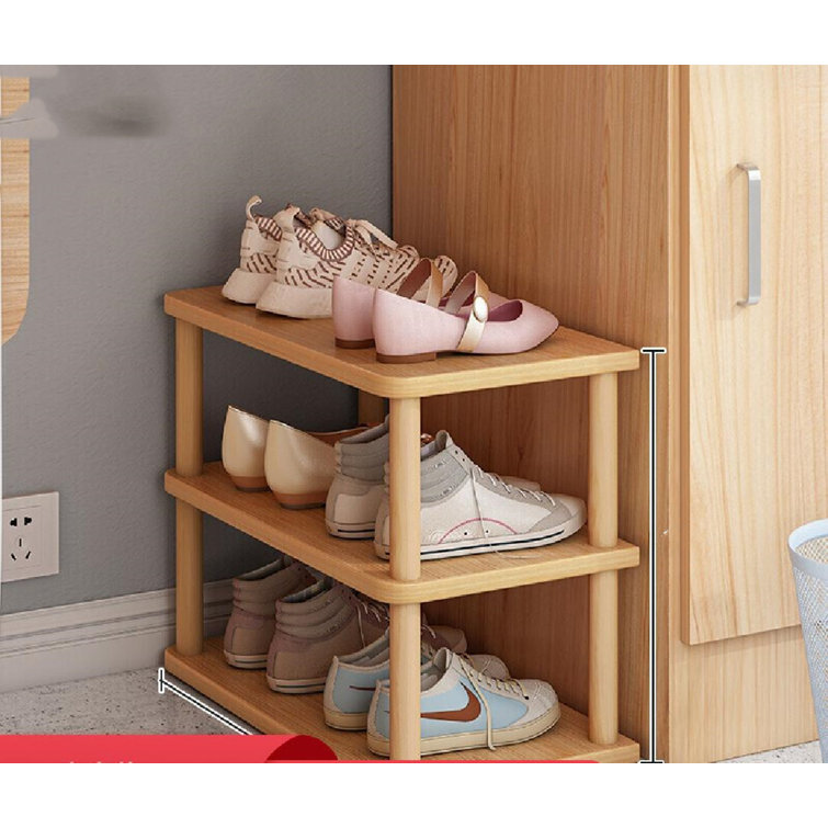 Beige shoe online rack